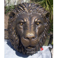 bronze wall decor lion head statue for sale